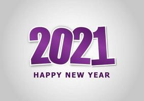 feliz ano novo fundo de 2021 vetor