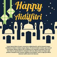 Fundo Aidilfitri vetor