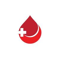 logotipo de ilustração de sangue vetor