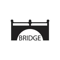 modelo de logotipo da ponte vetor