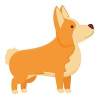 vetor de desenhos animados de ícone de cachorrinho. canino real
