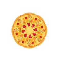 vetor de ilustração de logotipo de ícone de pizza