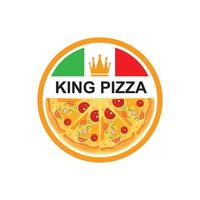 vetor de ilustração de logotipo de ícone de pizza