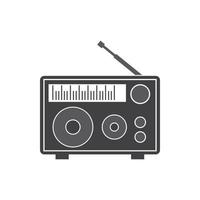 ilustração em vetor ícone do logotipo do rádio