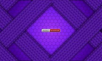 fundo de luxo abstrato hexagonal roxo vetor