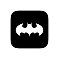 vetor de logotipo do batman preto, vetor grátis de ícone do batman preto