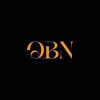 logotipo qbn, letra qbn, design de logotipo de letra qbn, logotipo de iniciais qbn, qbn vinculado a círculo e logotipo de monograma em maiúsculas, tipografia qbn para tecnologia, empresa qbn e marca imobiliária, vetor