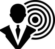 imagem de vetor de símbolo de ícone de foco de alvo, ilustração do conceito de ícone de meta de sucesso. eps 10