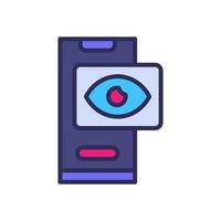 ícone de exibição de espionagem para seu site, celular, apresentação e design de logotipo. vetor