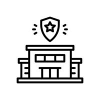 ícone da delegacia de polícia para o design do seu site, logotipo, aplicativo, interface do usuário. vetor