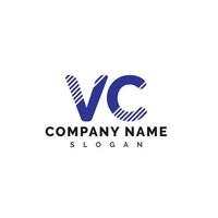 vc design de logotipo de carta. ilustração vetorial do logotipo da carta vc - vetor