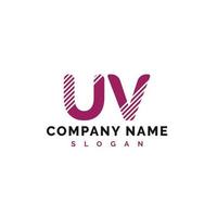 design de logotipo de letra uv. ilustração em vetor logotipo de carta uv - vetor