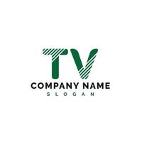 design de logotipo de carta de tv. ilustração em vetor logotipo de carta de tv - vetor