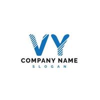 design de logotipo de carta vy. ilustração em vetor logotipo de carta vy - vetor