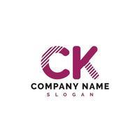 design do logotipo da letra ck. ilustração vetorial do logotipo da carta ck - vetor