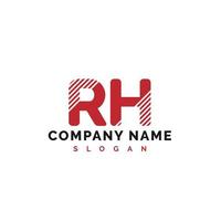 design do logotipo da letra rh. ilustração em vetor logotipo da letra rh - vector