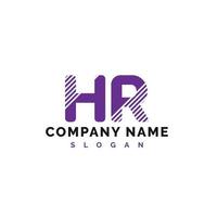 design de logotipo de carta hr. ilustração em vetor logotipo de carta hr - vetor