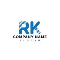 design de logotipo de carta rk. ilustração vetorial do logotipo da carta rk - vetor