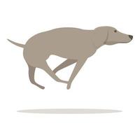 galgo executar ícone dos desenhos animados do ícone. cachorro animal vetor