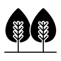 ícone de design moderno de árvores vetor