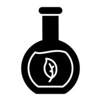 ícone de design perfeito de frasco botânico vetor