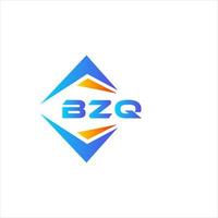 design de logotipo de tecnologia abstrata bzq em fundo branco. conceito de logotipo de letra de iniciais criativas bzq. vetor