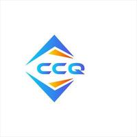 design de logotipo de tecnologia abstrata ccq em fundo branco. conceito de logotipo de carta de iniciais criativas ccq. vetor