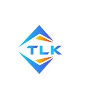 tlk design de logotipo de tecnologia abstrata em fundo branco. conceito de logotipo de carta de iniciais criativas tlk. vetor