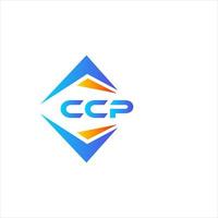 design de logotipo de tecnologia abstrata ccp em fundo branco. conceito de logotipo de carta de iniciais criativas ccp. vetor