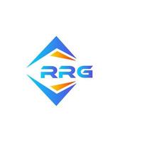 design de logotipo de tecnologia abstrata rrg em fundo branco. conceito criativo do logotipo da carta inicial rrg. vetor