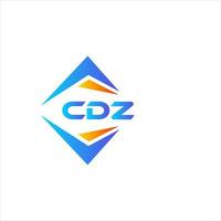 design de logotipo de tecnologia abstrata cdz em fundo branco. conceito criativo do logotipo da carta inicial cdz. vetor