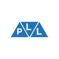 design de logotipo inicial abstrato lpl em fundo branco. conceito de logotipo de carta de iniciais criativas lpl. vetor