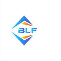 design de logotipo de tecnologia abstrata blf em fundo branco. conceito de logotipo de carta de iniciais criativas blf. vetor