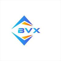 design de logotipo de tecnologia abstrata bvx em fundo branco. conceito de logotipo de carta de iniciais criativas bvx. vetor