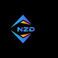 design de logotipo de tecnologia abstrata nzd em fundo preto. nzd iniciais criativas letra logotipo concept.vnzd design de logotipo de tecnologia abstrata em fundo preto. conceito de logotipo de carta de iniciais criativas nzd. vetor