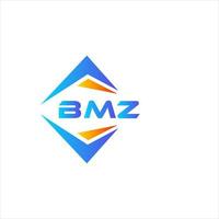 design de logotipo de tecnologia abstrata bmz em fundo branco. conceito de logotipo de carta de iniciais criativas bmz. vetor