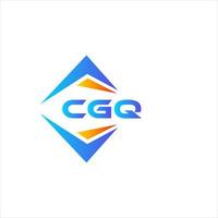 design de logotipo de tecnologia abstrata cgq em fundo branco. conceito criativo do logotipo da carta inicial cgq. vetor