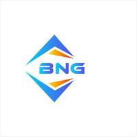 bng design de logotipo de tecnologia abstrata em fundo branco. bng conceito criativo do logotipo da carta inicial. vetor