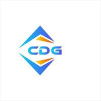 design de logotipo de tecnologia abstrata cdg em fundo branco. conceito criativo do logotipo da carta inicial cdg. vetor