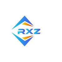 design de logotipo de tecnologia abstrata rxz em fundo branco. conceito criativo do logotipo da carta inicial rxz. vetor