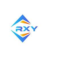 design de logotipo de tecnologia abstrata rxy em fundo branco. conceito de logotipo de carta de iniciais criativas rxy. vetor