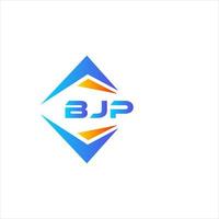 webbjp design de logotipo de tecnologia abstrata em fundo branco. conceito de logotipo de carta de iniciais criativas bjp. vetor