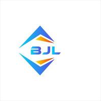 design de logotipo de tecnologia abstrata bjl em fundo branco. conceito de logotipo de letra de iniciais criativas bjl. vetor