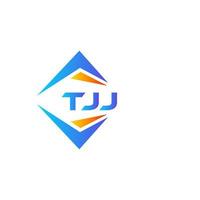 tjj design de logotipo de tecnologia abstrata em fundo branco. conceito criativo do logotipo da carta inicial tjj. vetor