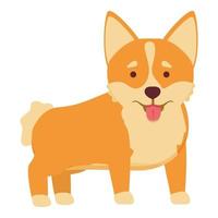 vetor de desenho animado do ícone doméstico corgi. bebê canino