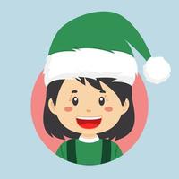 avatar de um personagem de natal vetor