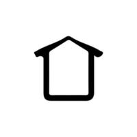 ícone de casa. símbolo de plano de fundo da página inicial do site de estilo simples. botão home. elemento de design do logotipo da marca em casa. impressão de camisetas em casa. vetor para adesivo.