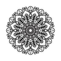 mandala desenhada à mão. decoração em ornamento de doodle oriental étnica. vetor