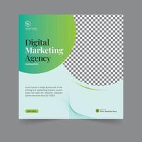 webinar de negócios de postagem de mídia social de marketing digital para história de mídia social, postagem de negócios ou modelo de banner de histórias design de forma geométrica para elementos abstratos atraentes postar espaço de fundo vetor