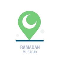 ícones do ramadã oração islâmica muçulmana e ícones de linha fina ramadan kareem definir símbolos modernos de estilo simples isolados em branco para infográficos ou uso da web vetor